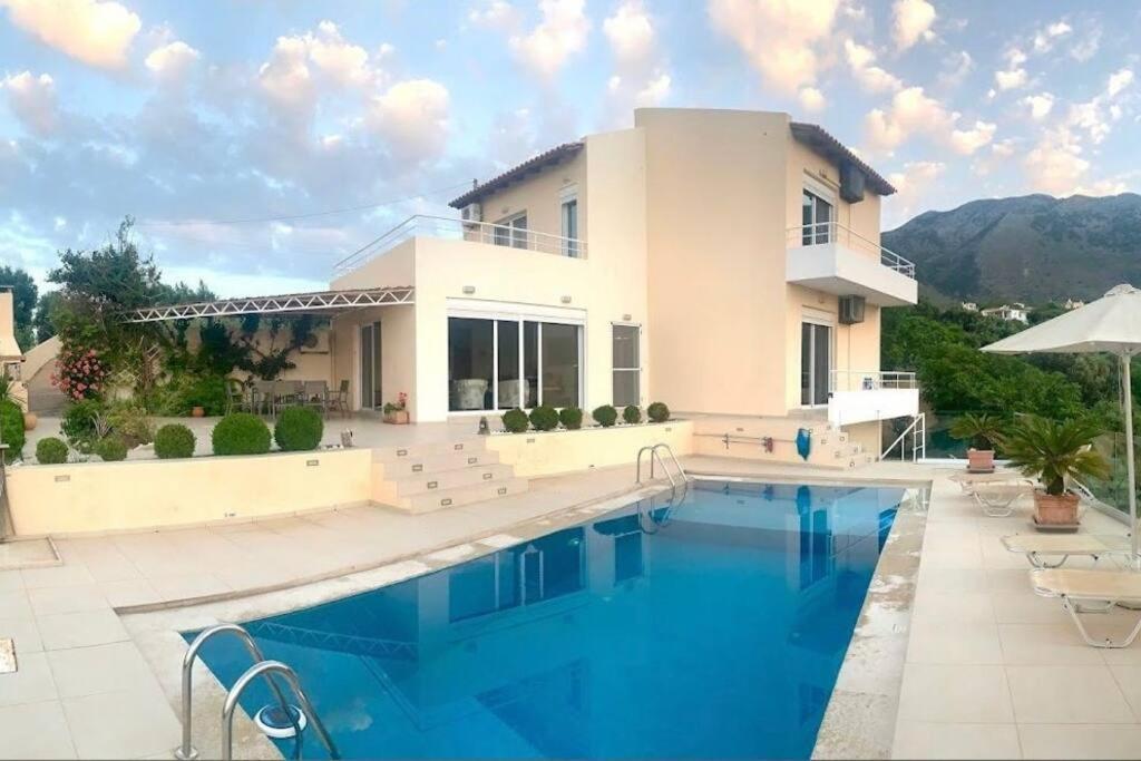 Villa Vuna - Private Pool -Sea View Chania  Ngoại thất bức ảnh